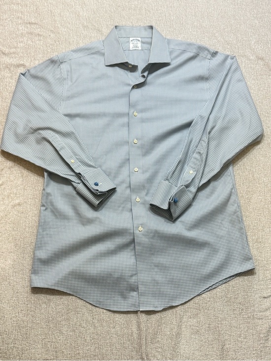 Brooks Brothers Other - Brooks Brothers 1818 Regent 16 33 Blue Gingham French Cuff Shirt Old Money